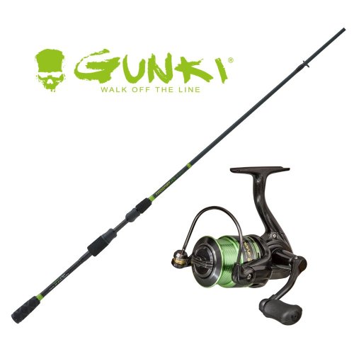 ENSEMBLE PECHE AUX LEURRES GUNKI TROOPER 210H